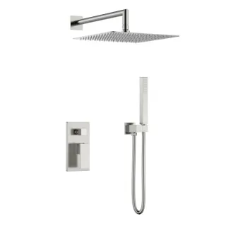 Душевой комплект Boheme Qubic 474-3-NB никель брашированный